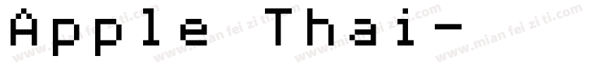 Apple Thai字体转换